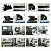 Tour CNC à lit plat CK6130, portée de coupe 300 mm, entre-entre-bascules 700 mm, machine de tournage automatique Guangshu 2 axes