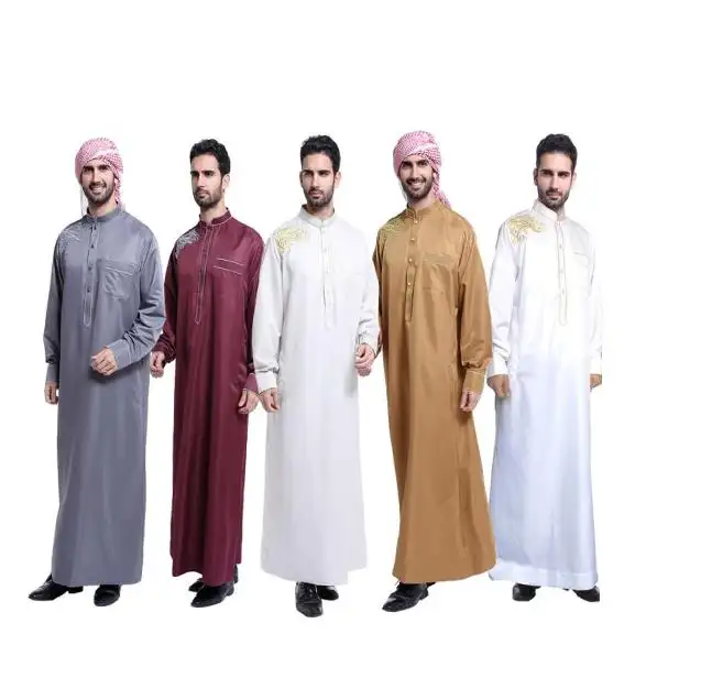 Limanying factory Supply high quality Polyester thobe Fabrics Arabe Saudi Arabia Islamic Clothing al aseel thobe