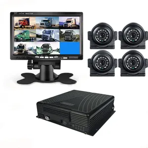 Monitor móvel ahd 720p 1080p 8 canais, monitor de ônibus dvr, câmera cctv, sistema de monitoramento ki