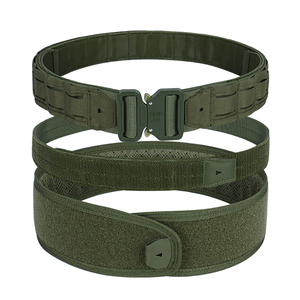 Cinturón táctico de poliéster grueso de camuflaje, fabricado en fábrica, de liberación rápida para hombre, con hebilla de plástico. - Product Image 2