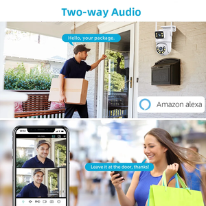 6MP çift Lens açık PTZ <span class=keywords><strong>CCTV</strong></span> IP kamera kablosuz Wifi güvenlik hareket algılama ve iki yönlü ses ile - Product Image 5