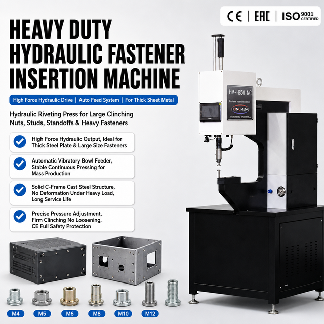 CNC Touch Screen Hydraulic Riveting Machine Auto Feed Fastener Insertion Machine Automatic PLC Core Components