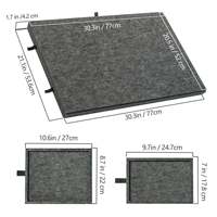 Table de Puzzle Portable Inclinable en Feutre pour 1000-2000 Pièces avec Surface Antidérapante