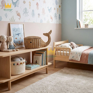 Cesta de Almacenamiento Tejida de Pasto Marino con Forma de Ballena, Estilo Bohemio, para Organización de Ropa en Habitación Infantil, de Una Sola Capa, Multifuncional, Hecha a Mano con Ratán - Product Image 4