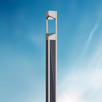Lampe Solaire LED Extérieure de Style Luxueux, Étanche IP65, Alimentation CA, Économie d'Énergie, en Alliage d'Aluminium, 30 000 Heures, pour Villa, Jardin, Urbain