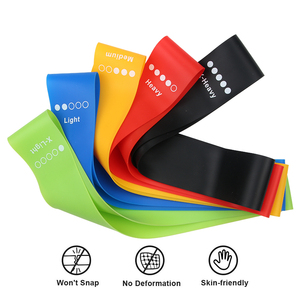 EMORI Personalized Resistance <b>Bands</b> for Boxing Outdoor Yoga Gym TPE Resistance Loop <b>Band</b> Set of 5 - Product Image 3