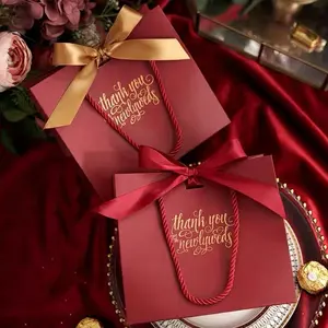 맞춤형 럭셔리 토트 백 화장품 보석 웨딩 부티크 쇼핑 로고가있는 맞춤형 작은 선물 종이 가방