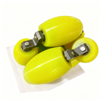 Roue omnidirectionnelle de 203 mm (8 pouces) NW203C, boîtier en acier, roulettes en PU, 300 kg, robot AGV