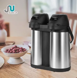 Good Price Double Wall Thermos Airpot Flask Insulated Thermal Vacuum Pumping Airpot Stainless Steel Vacuum Flasks & Thermoses