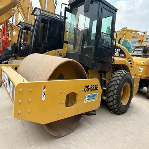 Cheap Used CAT Road Roller CS683E Salesecondhand Road Roller Cs-683e With Low Working Hours