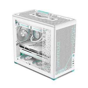 Boîtier d'ordinateur portable pour <span class=keywords><strong>gamer</strong></span> AntarcChill, personnalisé, pour PC de jeu, Micro-ATX/ITX, verre trempé de 0,7 mm, blanc, boîtier de bureau, tours - Product Image 6
