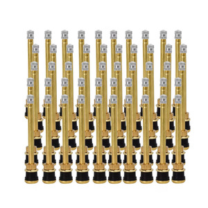 Vástagos de válvula sin cámara <span class=keywords><strong>para</strong></span> camión con abrazadera TR573, nueva condición, 16mm/0.625 pulgadas, cobre metálico de latón <span class=keywords><strong>para</strong></span> llantas de centro de caída, válvula de neumático de autobús con orificio - Product Image 5