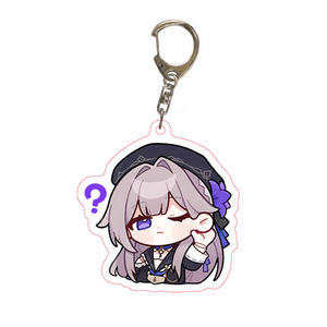 Honkai พวงกุญแจโลหะรูปดาว, พวงกุญแจอะคริลิคสำหรับแฟนๆนักเรียนเล่นเกมตัวละคร - Product Image 5