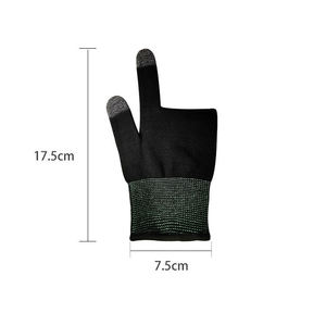 Guanti da gioco in poliestere in fibra d'argento per pollice e schermo tattile antiscivolo traspirante Anti-statico Anti-calore PUBG mano - Product Image 5