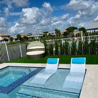 Chaise longue de piscine en gros, transat d'extérieur en PE, mobilier de plage et de piscine, directement de l'usine, OEM, logo personnalisé