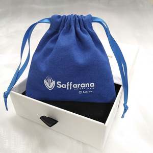 Prix d'usine, sac en coton recyclable avec cordon de serrage, logo personnalisé, pour l'emballage, la promotion, les cadeaux, les bijoux - Product Image 5