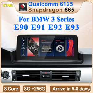 เครื่องเล่นมัลติมีเดียในรถยนต์ไร้สาย CNSTWEI ขนาด 10.25 นิ้ว Qualcomm 665 Android 14 สำหรับ BMW ซีรีส์ 3 E90 E91 พร้อม DSP ในตัว GPS Mirror Link 8GB - Product Image 2
