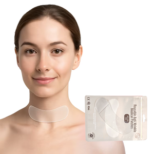 Patchs anti-rides réutilisables en silicone de qualité médicale pour le cou, non absorbants, certifiés CE, OEM/ODM - Product Image 1