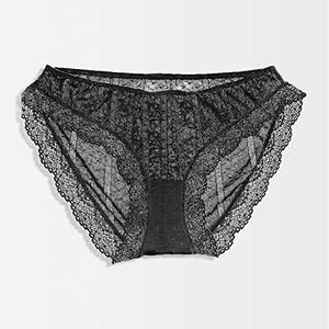 Lot de 10 culottes bikini en dentelle taille basse respirantes en spandex et nylon pour femme FOXA - Product Image 5