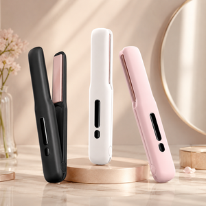 Plancha y Rizador de Pelo 2 en 1 Inalámbrico, con Revestimiento Cerámico, Calentamiento Rápido, Portátil para Viajes - Product Image 1