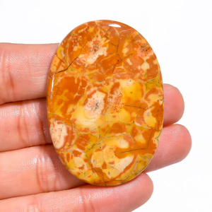 Cabochon de pierres précieuses en jaspe œil d'oiseau mexicain naturel poli et lâche coupe ovale pour la fabrication de bijoux pierre semi-précieuse - Product Image 6