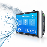 PC Industri 8-21,5 Inci Layar Sentuh Komputer All-in-One Layar Kapasitif Tanpa Kipas untuk Stasiun Pemantauan Bengkel
