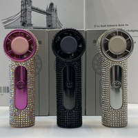 Mini ventilateur à cils en strass brillant, USB, portable, pour extensions de cils, sécheur à diamants, souffleur d'air, usage en salon