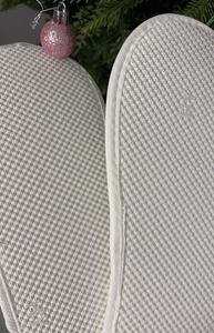 Pantuflas Desechables Gruesas, Suaves y Cálidas, No Tejidas, con Suela Antideslizante de Puntos, para Hotel, Boutique, Invierno, Hostales - Product Image 3
