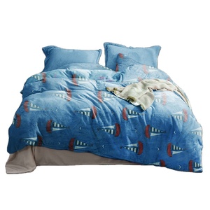 Polyester Coral Fleece Winter <strong>Bedding</strong> Duvet Cover Set <strong>Glow</strong> <strong>in</strong> <strong>the</strong> <strong>Dark</strong> for Kids Home Use - Product Image 1