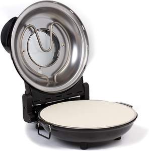 Mini machine à pizza 30cm avec plaque <span class=keywords><strong>de</strong></span> cuisson en céramique four à pizza au <span class=keywords><strong>feu</strong></span> <span class=keywords><strong>de</strong></span> <span class=keywords><strong>bois</strong></span> à usage domestique - Product Image 2