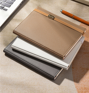 Libreta <span class=keywords><strong>de</strong></span> Cuero Texturizado A5 para Negocios, Diario Simple, Agenda Portátil, Logotipo Personalizable - Product Image 6