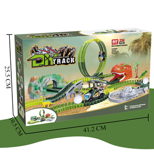 Creative DIY Roller Coaster <strong>Race</strong> Train Toys Plastic Dinosaur Railway <strong>Car</strong> Track for <strong>Kids</strong> Flexible Racing Play <strong>Set</strong> - Product Image 6