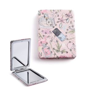 Professional Personalized <b>Rectangle</b> Pocket Touch up PU <b>Mirror</b> Outdoor Use Portable Mini Compact <b>Mirror</b> - Product Image 5