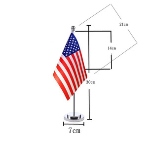 En gros 14*21cm <span class=keywords><strong>pas</strong></span> <span class=keywords><strong>cher</strong></span> Mini impression tous les pays drapeau de Table National avec poteau en métal décoration de Table personnalisée <span class=keywords><strong>Espagne</strong></span> drapeau de bureau - Product Image 6