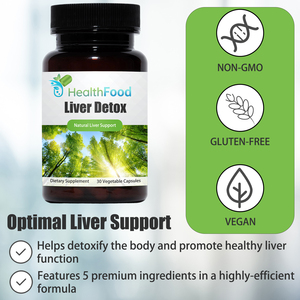 Cápsulas Veganas de Desintoxicación Hepática de Marca Privada, Soporte Natural para el Hígado, Desintoxican y Limpian el Cuerpo, Mejoran la Absorción de Nutrientes y la Función Celular - Product Image 5