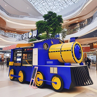 Aanpasbare retro foodtruck, volledig uitgerust, voor ijs, koffie en mobiele catering, te koop.