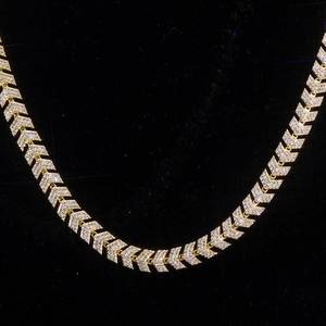 Collier chaîne cubaine Miami en laiton plaqué or 8 mm avec 1 rangée de diamants CZ 5A, bijoux hip-hop tendance pour hommes et femmes - Product Image 1
