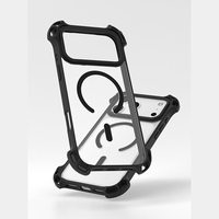 Coque de téléphone transparente antichute et antichoc pour iPhone 17 Air 16 Plus 15 14 13 12 Pro Max 11, compatible avec la recharge sans fil et magnétique