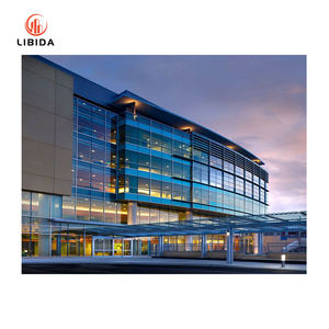 <span class=keywords><strong>Prix</strong></span> des murs rideaux en verre par <span class=keywords><strong>M2</strong></span> Double façade en verre isolé en aluminium Mur rideau en verre structurel incurvé plat - Product Image 4