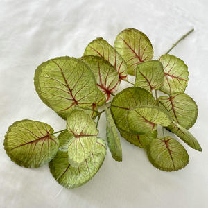 Top Seller Artificial Real Touch Leaves Plants Greenery Hydrangea Leaves Wedding Party Home <strong>Floral</strong> Decoration Flower Arrangement - Product Image 5