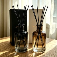 Bouteille diffuseur d'arômes à couleurs dégradées, très vendue, 150ml 250ml 500ml, avec logo et emballage personnalisés
