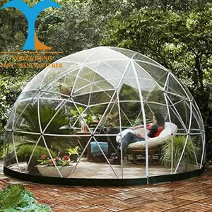 Tenda de bolha de pvc para acampamento, barraca de camping à prova d'água com sala de estar