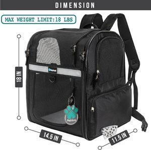 Free sample Cat Carrier with <b>ID</b> <b>Tag</b>, TSA Airline Approved Cat Carrier, Soft Sided Collapsible Pet Travel Carrier, Foldable - Product Image 5
