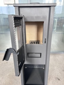R0602A 6.2kw Poêle à <span class=keywords><strong>bois</strong></span> écologique, fin et grand, chauffage domestique intérieur, cheminée en acier noir, poêle à <span class=keywords><strong>bois</strong></span> - Product Image 5