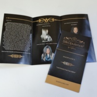 Menu catalogue personnalisé de luxe brochure pliante impression affiche flyer pour les entreprises