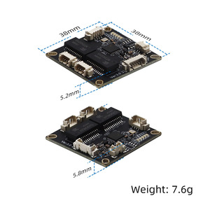 YN-S10402 UAV 38x38mm 4 Cổng VLAN 1g mô-đun chuyển đổi Ethernet mini có thể xếp chồng mx1.25 đầu nối cắm và phát/Lưu trữ về phía trước - Product Image 3