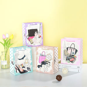 Bolsa de Papel con Logotipo Impreso, Precio Económico, Venta Caliente 2026, Bolsas de Regalo Personalizadas de Papel Kraft para Compras, Color Rosa, para el Día de la Madre, Mujeres, Españolas - Product Image 1