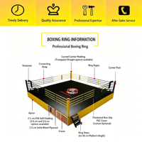 Accessoires professionnels pour ring de boxe, pièces de rechange complètes pour ring de boxe de compétition