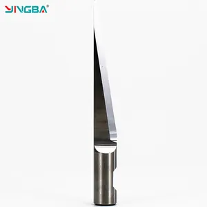 Tek kenar ESKO SHK 6mm osilasyon bıçakları ile CNC Router Bit yuvarlak salınan bıçak Tungsten karbür ahşap kesici araçları