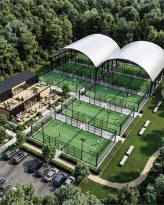 สนามแพเดิลหลังคาคงที่จากโรงงานจีน |   สนามแพเดิลเทนนิสแบบพรีเมียมสำหรับกีฬากลางแจ้ง - Product Image 5